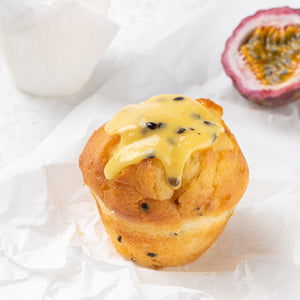 TROPICAL PASSIONFRUIT MINI MUFFINS